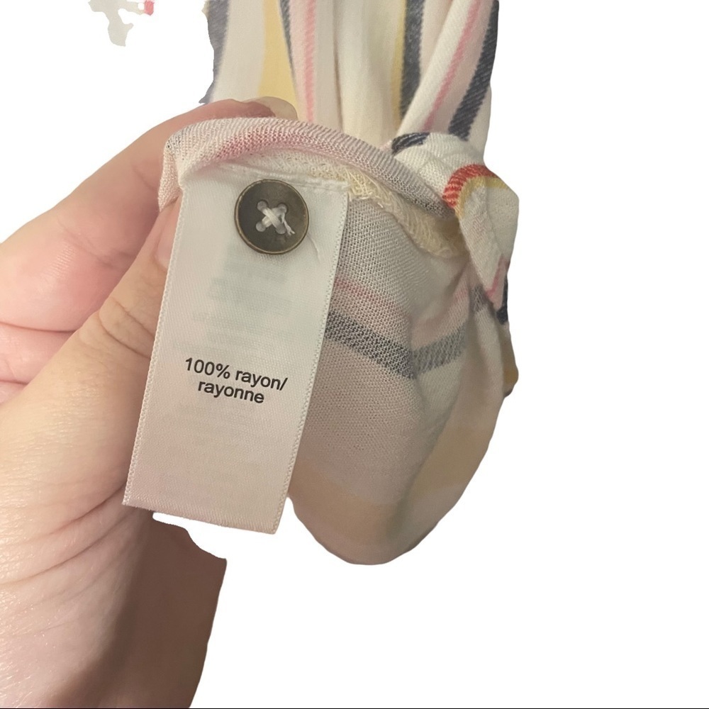 Maurice’s Lightweight Button Down Striped Short S… - image 4